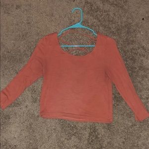 long sleeve crop top